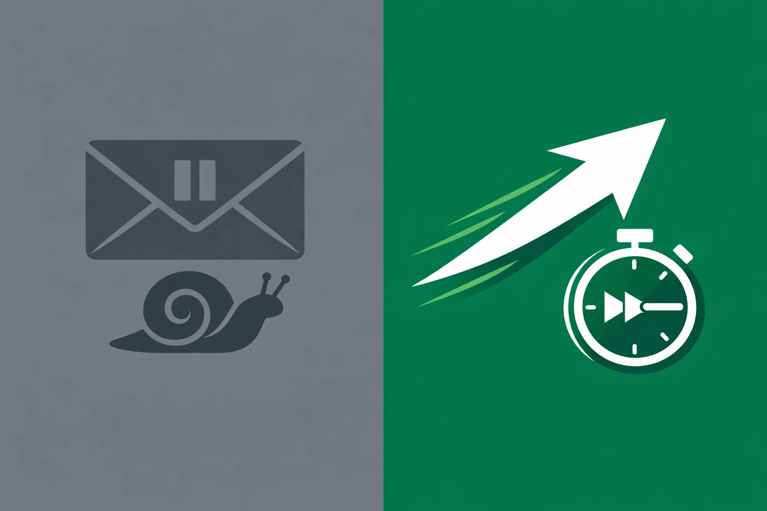 Comparison of slow paper mail delays against the fast speed of electronic IRS direct deposit tax refunds.