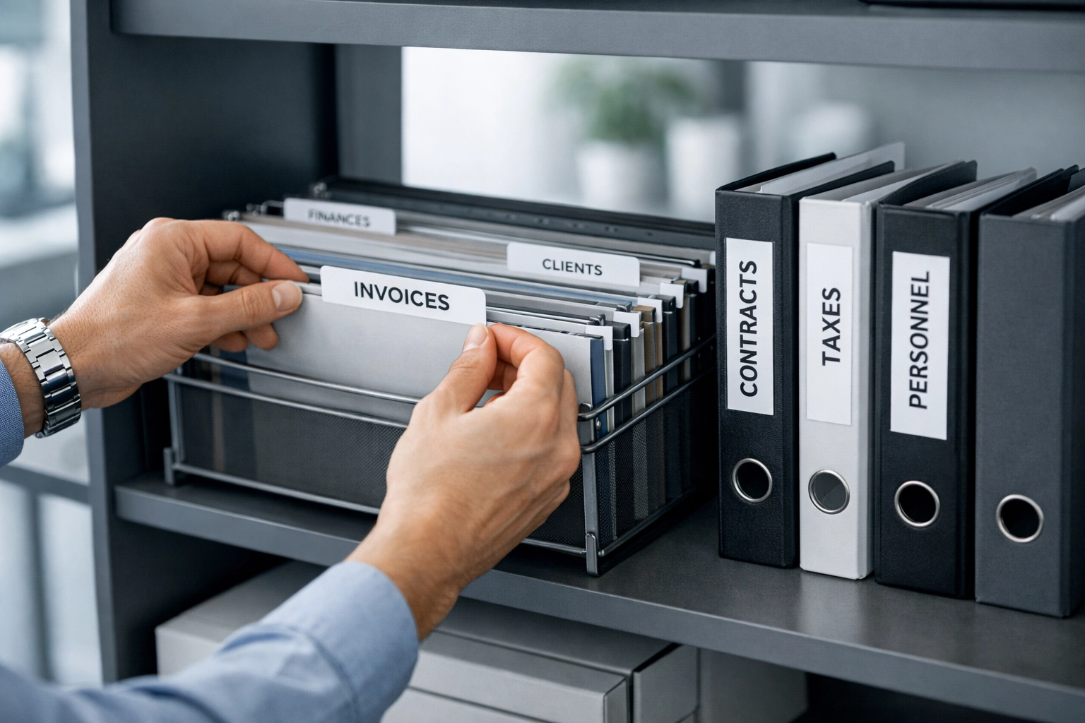 Organized business documentation system for exit planning preparation