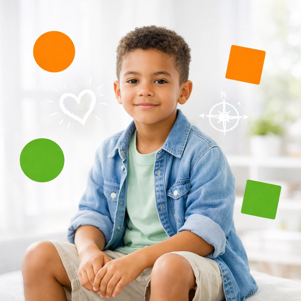 A confident boy showing emotional intelligence, part of raising resilient kids with the Complete Life Skills Platform.
