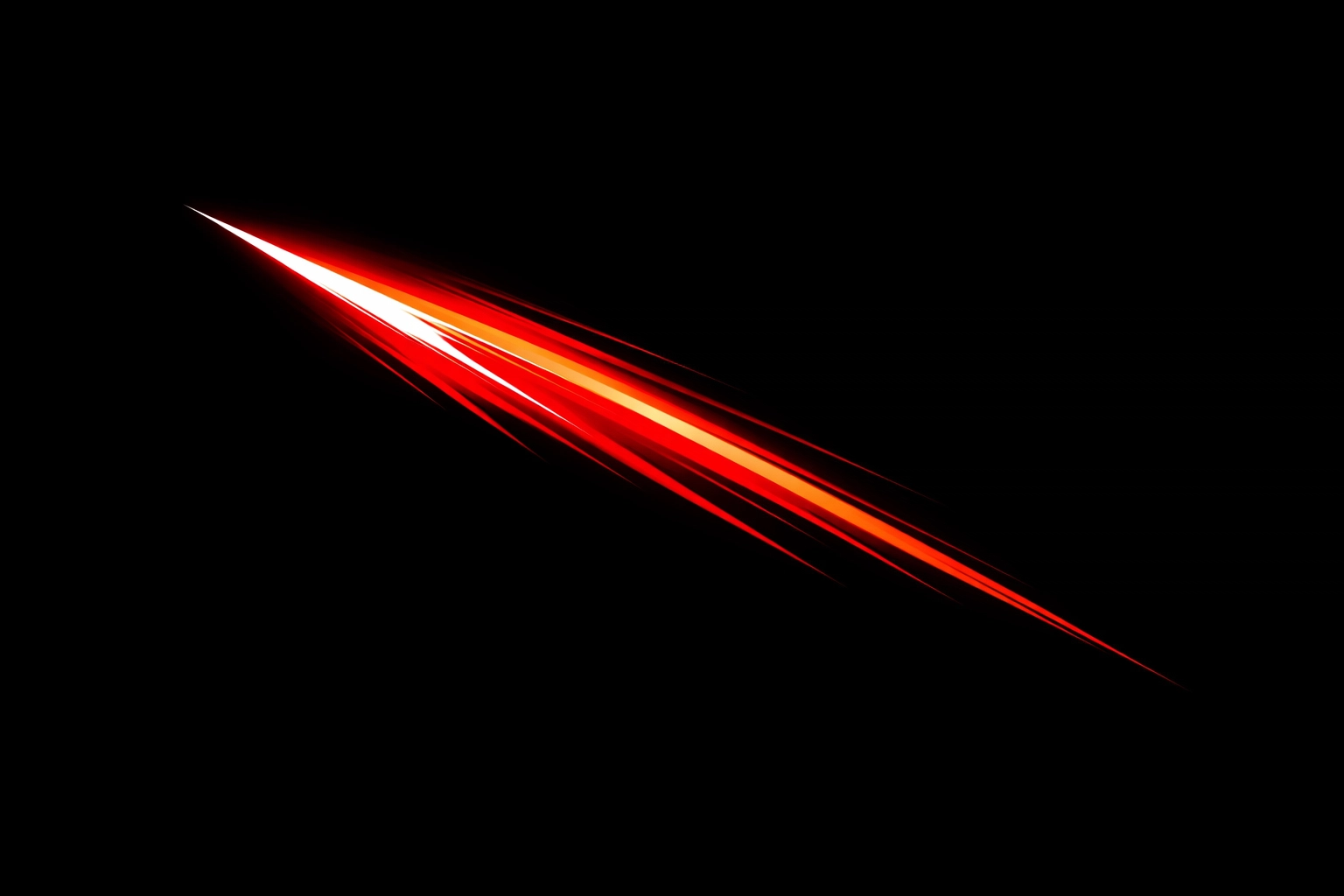 A dynamic light streak representing lightning-fast loading speeds for an efficient tradesperson website.