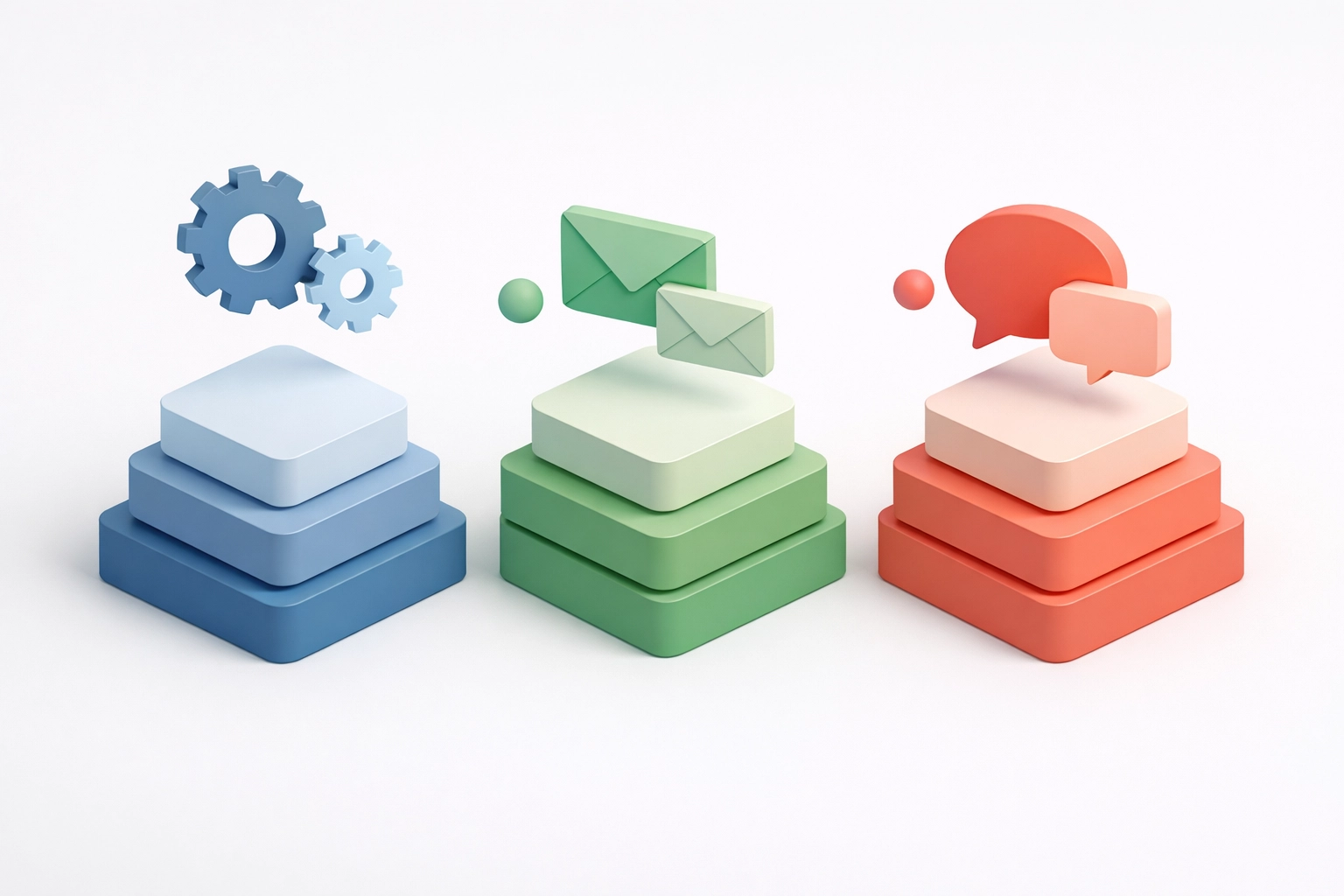 Three software platform categories showing integration gaps in cleaning industry tools