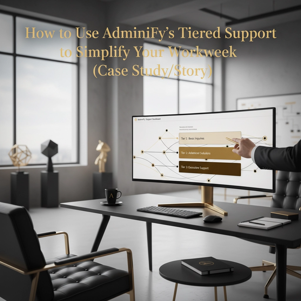How to Use AdminiFy's Tiered Support to Simplify Your Workweek (Case Study/Story)