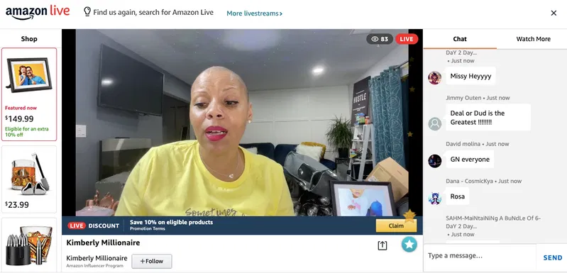 Kimberly Millionaire Amazon Live Session
