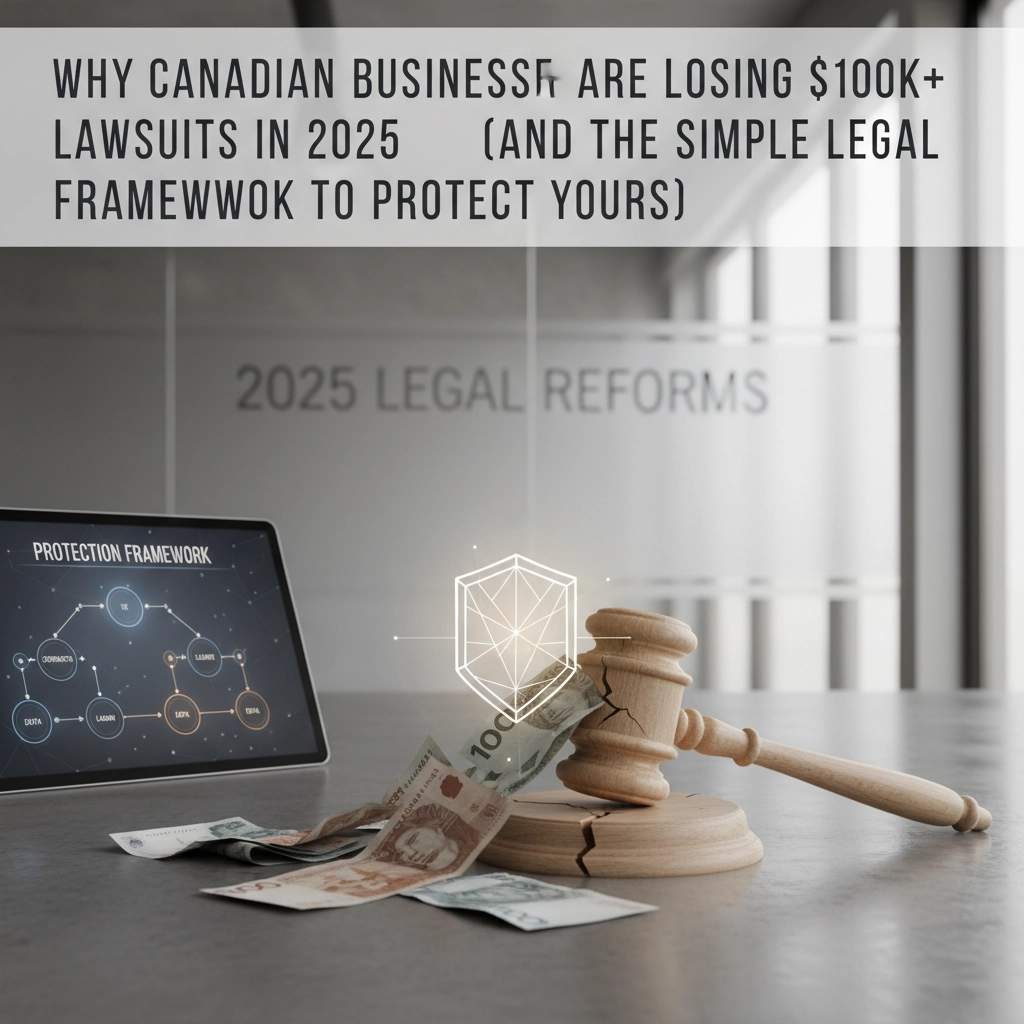Why Canadian Businesses Are Losing $100K+ Lawsuits in 2025 (And the Simple Legal Framework to Protect Yours)