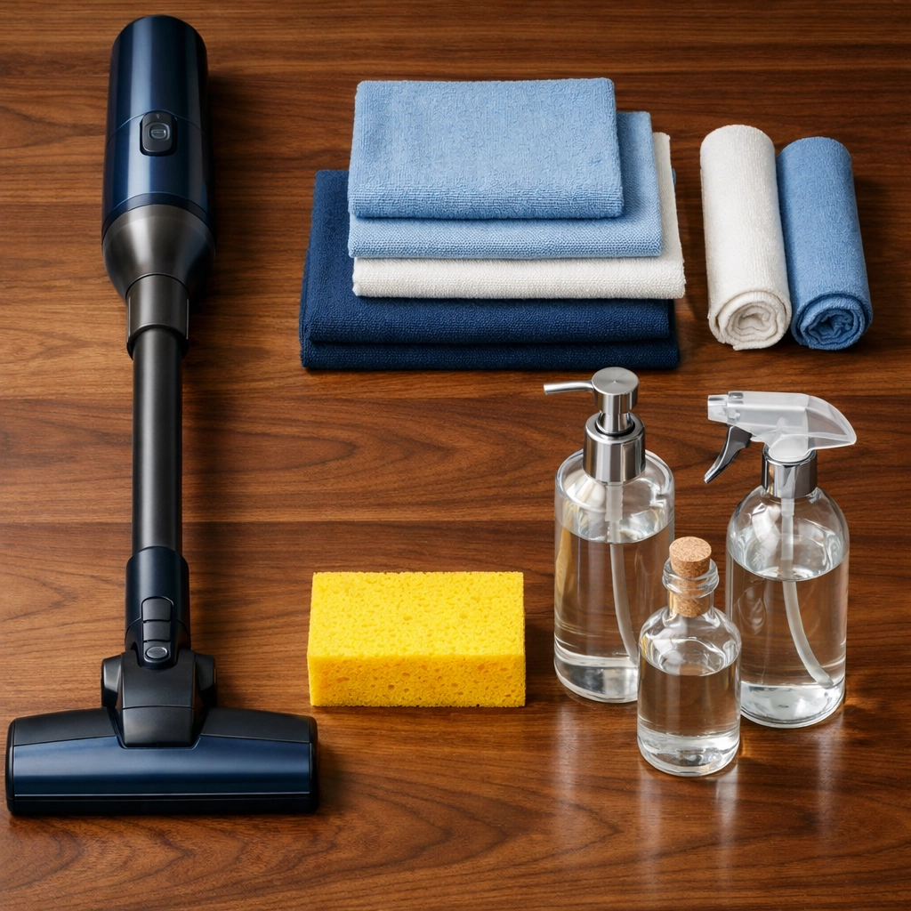 Premium eco-friendly tools and supplies for professional Luxury House Cleaning in Brookline MA.