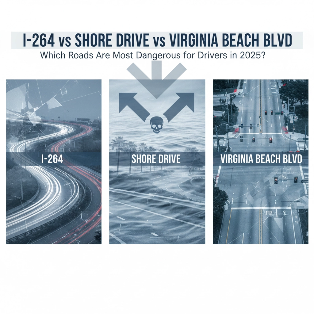 I-264 vs Shore Drive vs Virginia Beach Blvd: Which Roads Are Most Dangerous for Drivers in 2025?