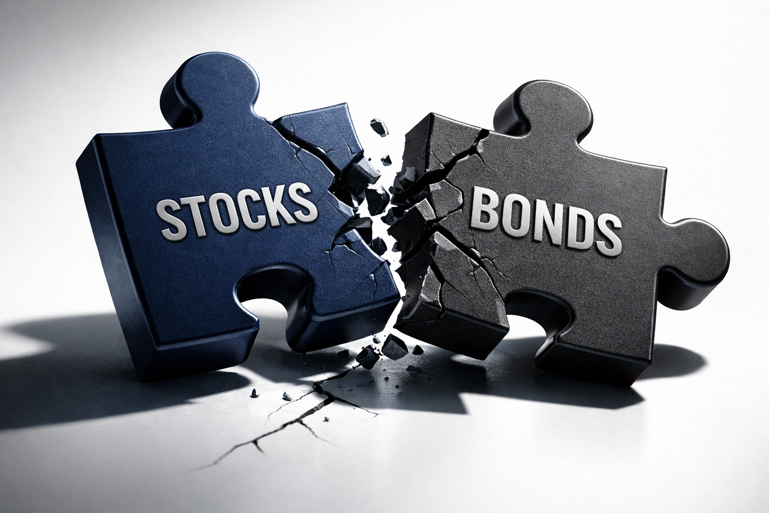 Breaking correlation between stocks and bonds in traditional 60/40 portfolio model