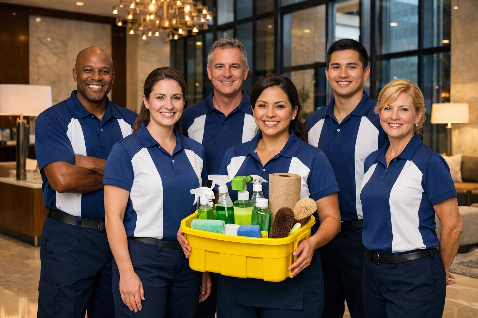 The Cleaning Ninjas professional team ready to provide expert apartment cleaning in Boston for moving day.