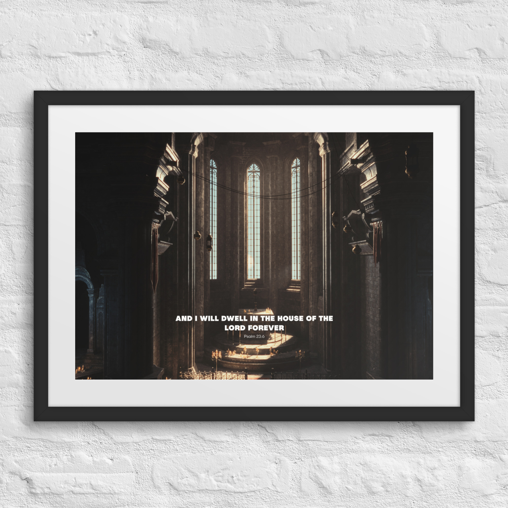 Cathedral Psalm Framed Wall Art