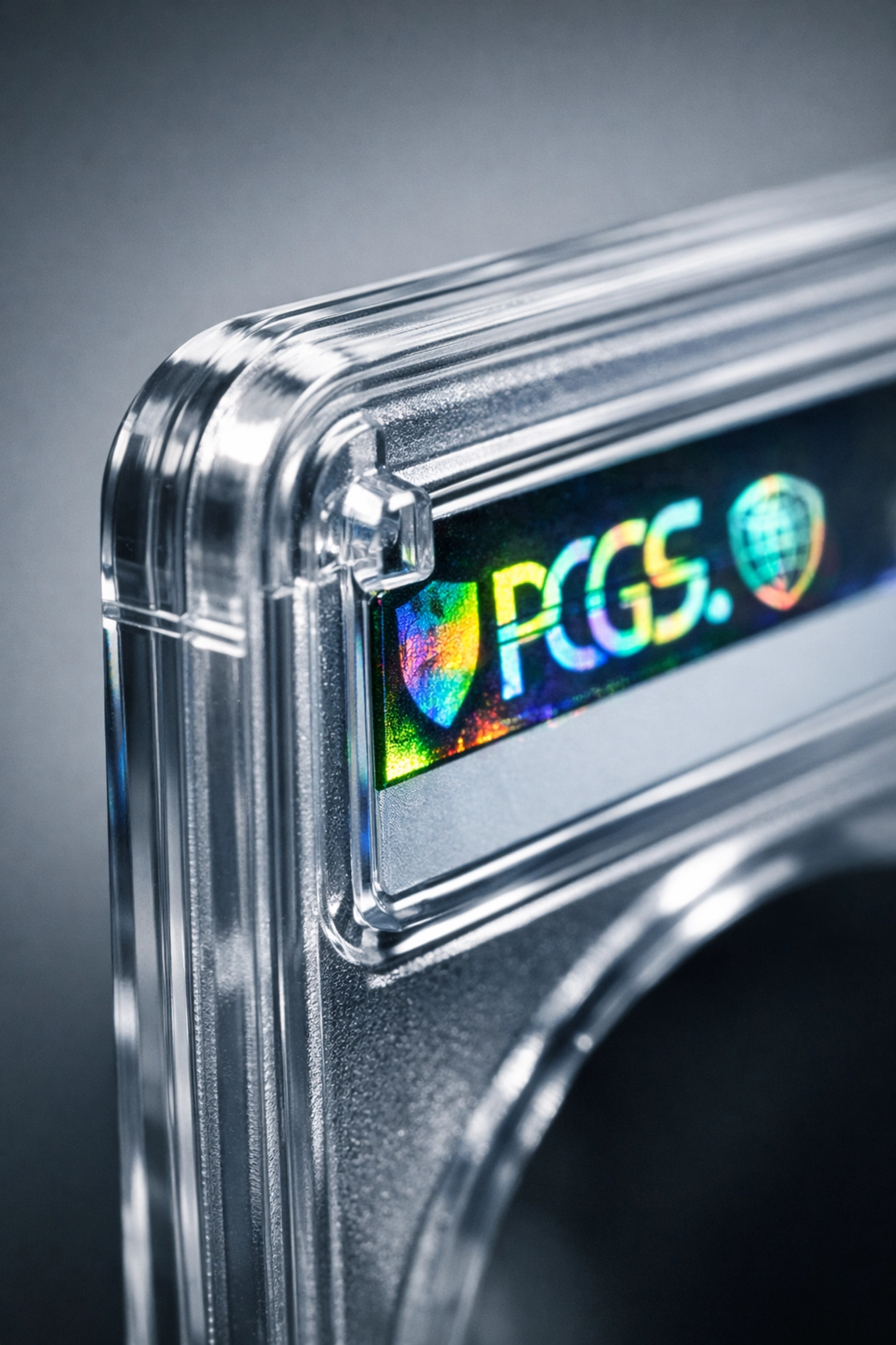 Certified coin grading slab with security seal for authenticating a high-quality 1921 Peace Dollar.