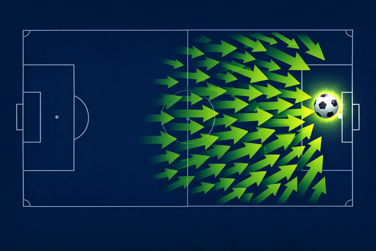 In play scanner secrets - visualisation of dangerous attacks and pressure building during a live match.
