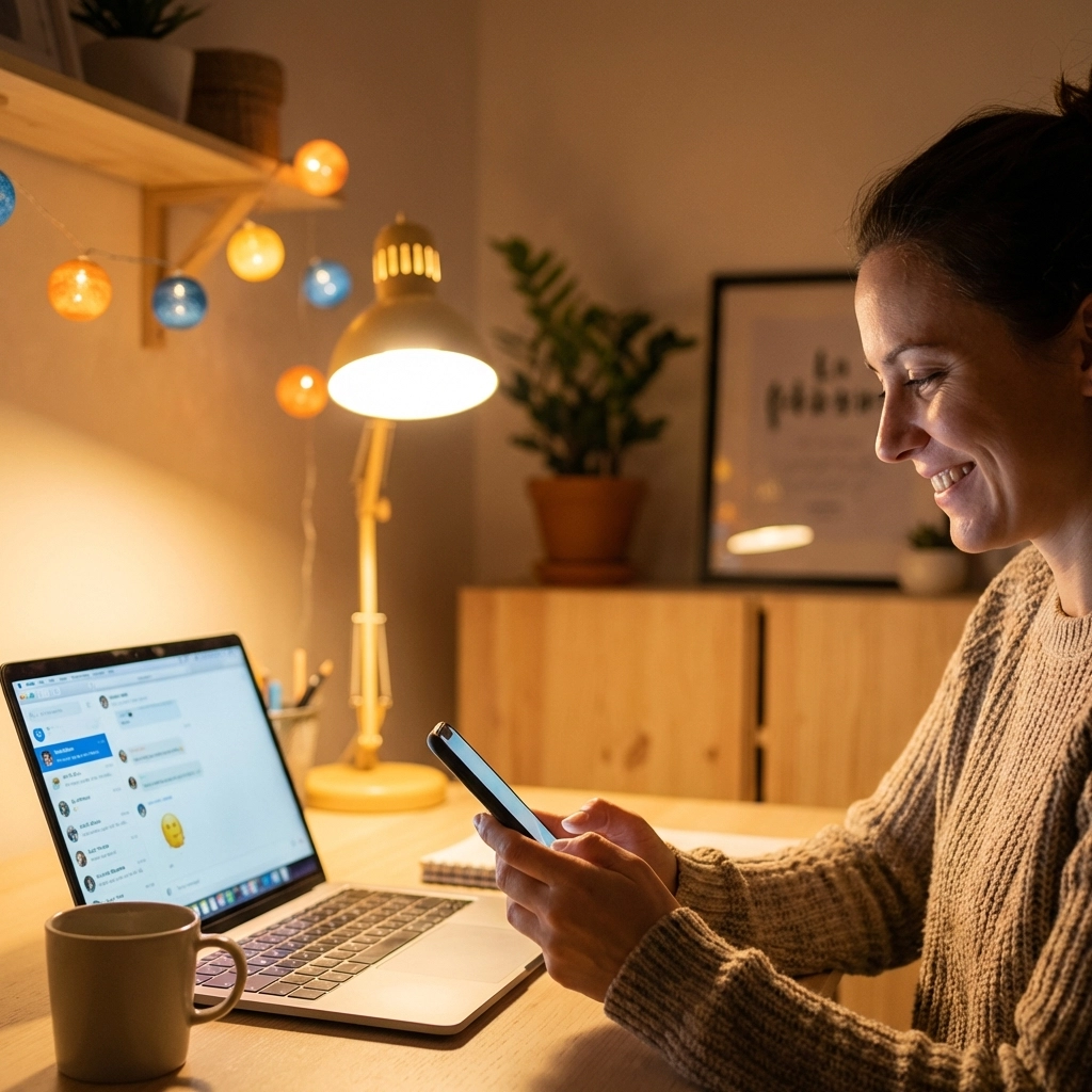 AI assistant greeting customer instantly