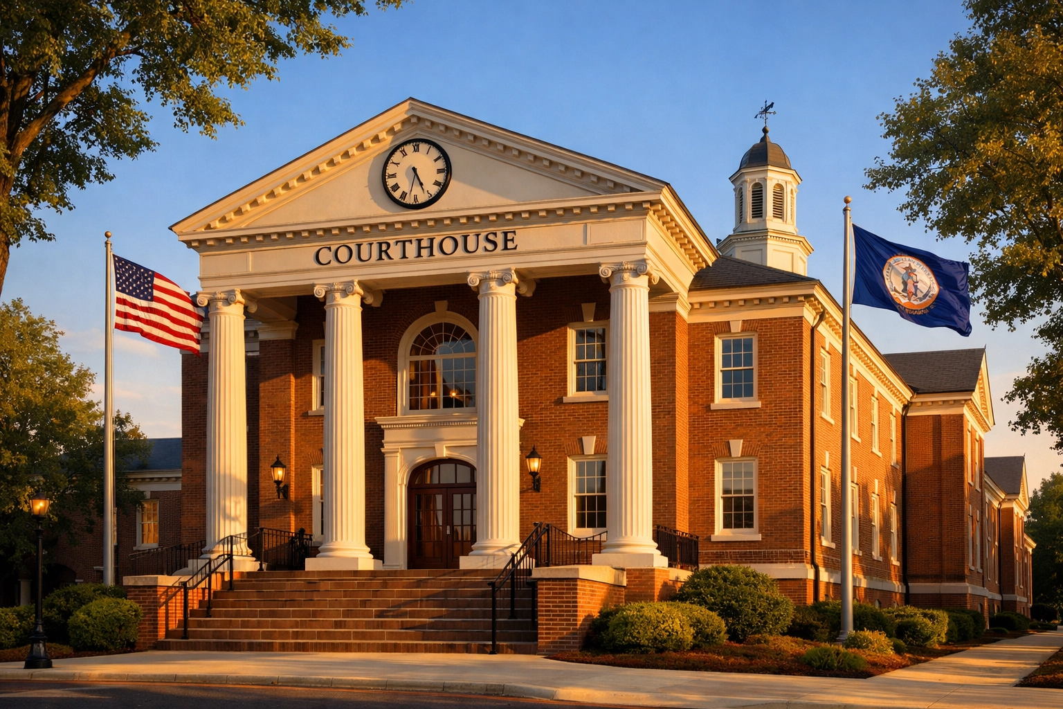 Virginia courthouse where guardian ad litem appointments are made in Fredericksburg custody cases