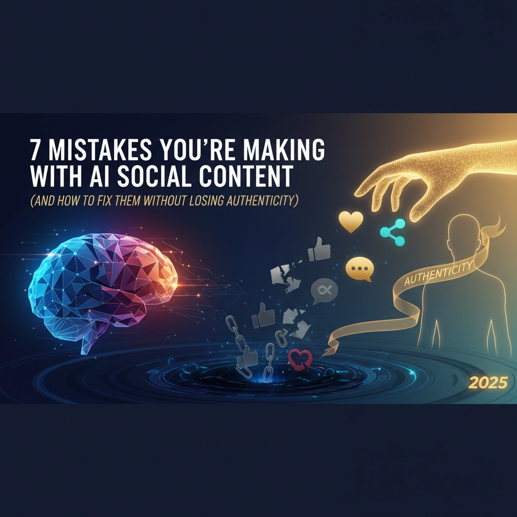 7 Mistakes You're Making with AI Social Content (and How to Fix Them Without Losing Authenticity)