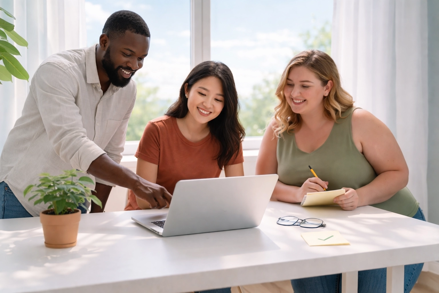 Minimalist workspace scene representing focus, intentionality, and staying motivated amid chaos