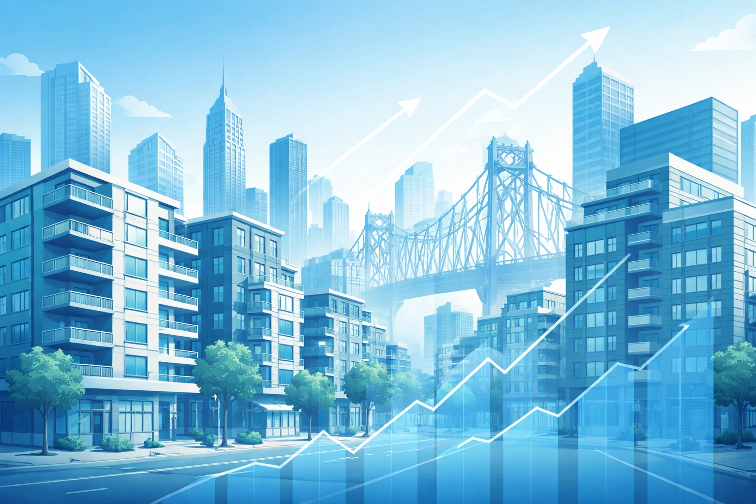 Astoria and LIC Queens cityscape with multi-family buildings, symbolizing ROI in rent-stabilized properties