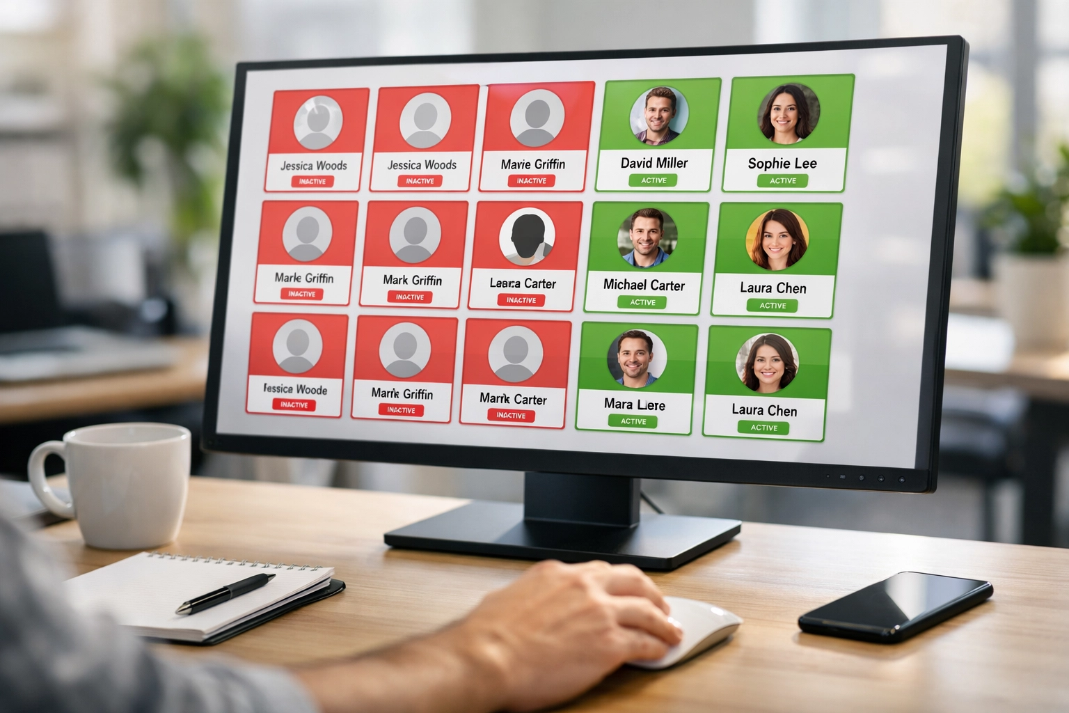 ServiceNow license management screen showing active and inactive user adoption analysis