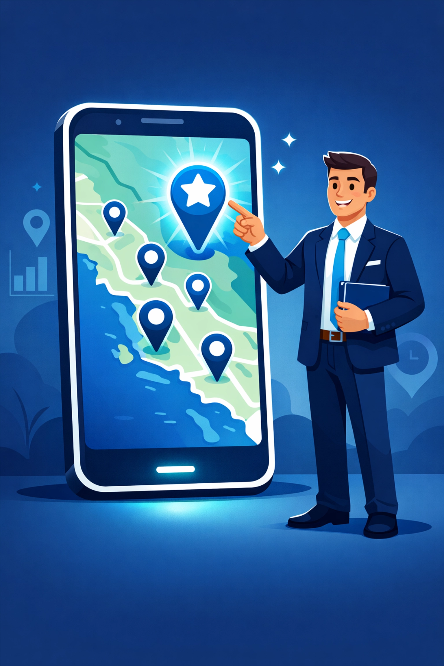 Monmouth County local SEO map pack rankings featured on a mobile phone display.