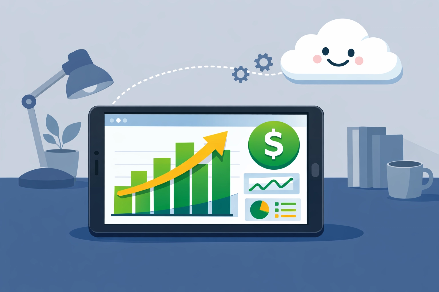 Cloud accounting dashboard integration for automated tracking of small business tax deductions.