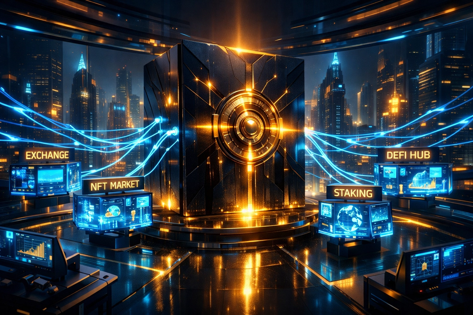 Secure Master and Sub-wallet architecture for managing Metaverse store payments and NFT revenue.