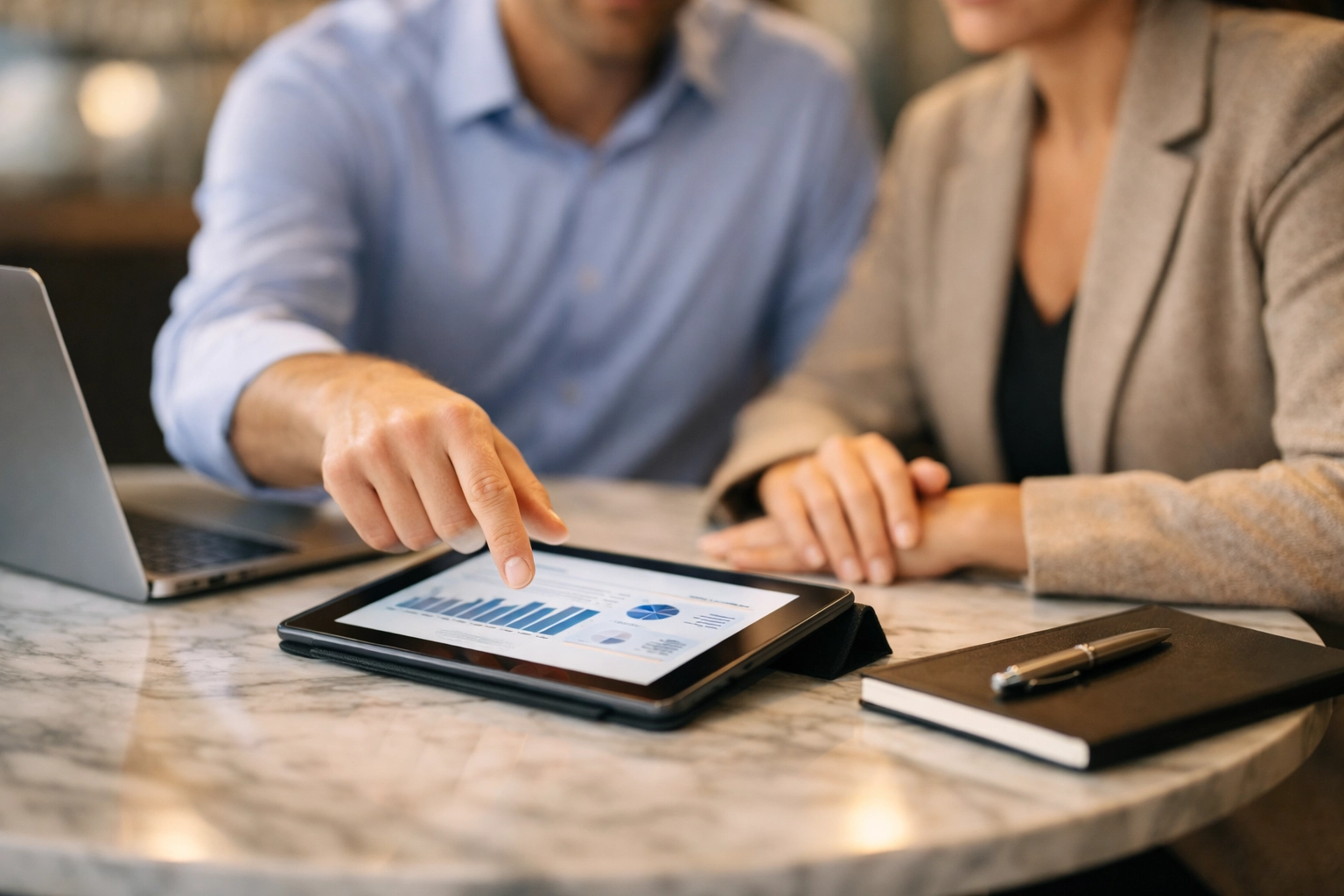 Collaborative tax team reviewing digital data to grow a professional tax preparation business without an EFIN.