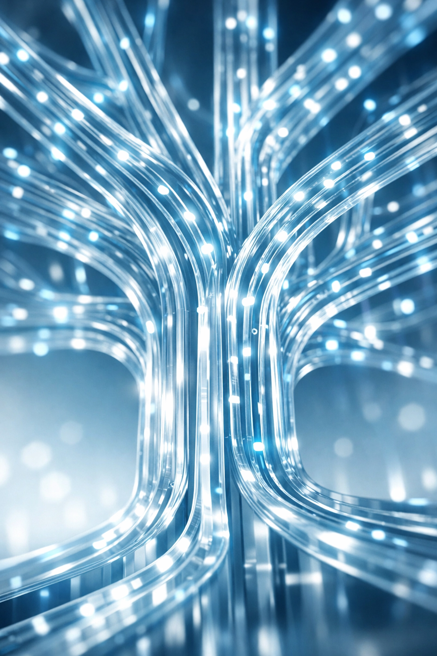 Abstract logic engine showing intelligent patient matching and AI-driven intake routing for specialty practices.
