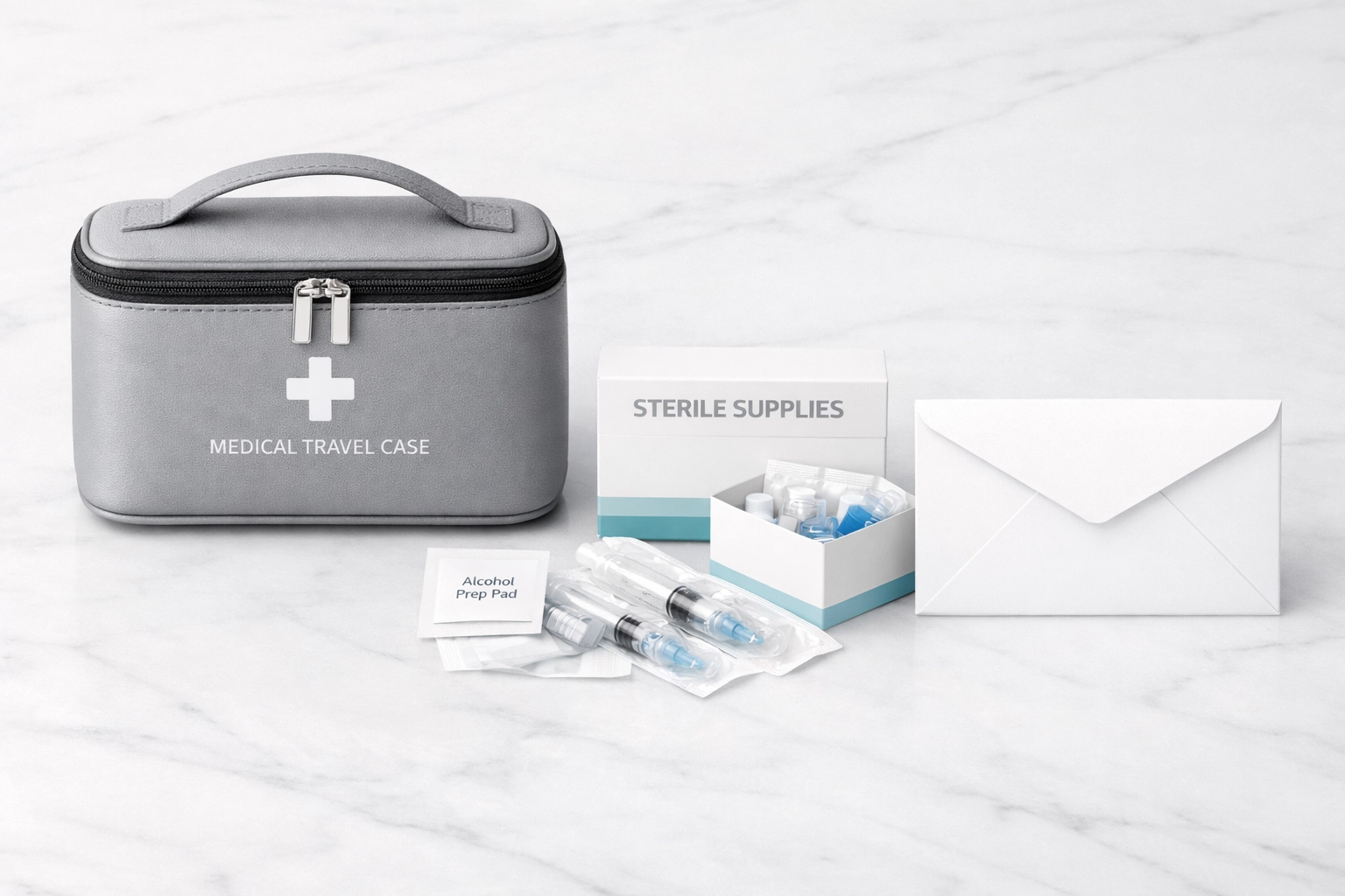 All-inclusive medical weight loss supply kit for Tirzepatide patients in CA and AZ.