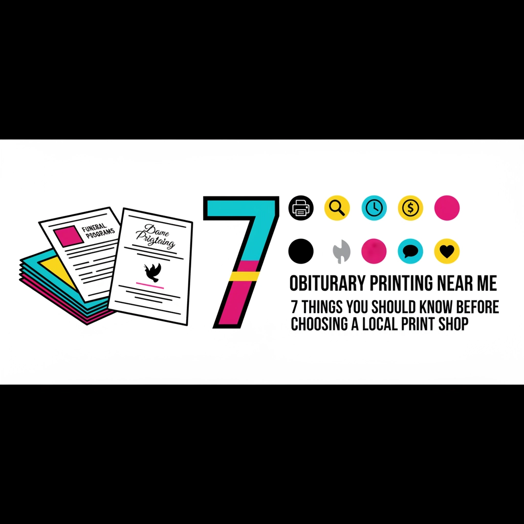 Obituary Printing Near Me: 7 Things You Should Know Before Choosing a Local Print Shop