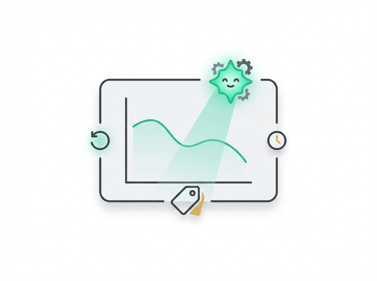 Tablet screen with AI monitoring airfare