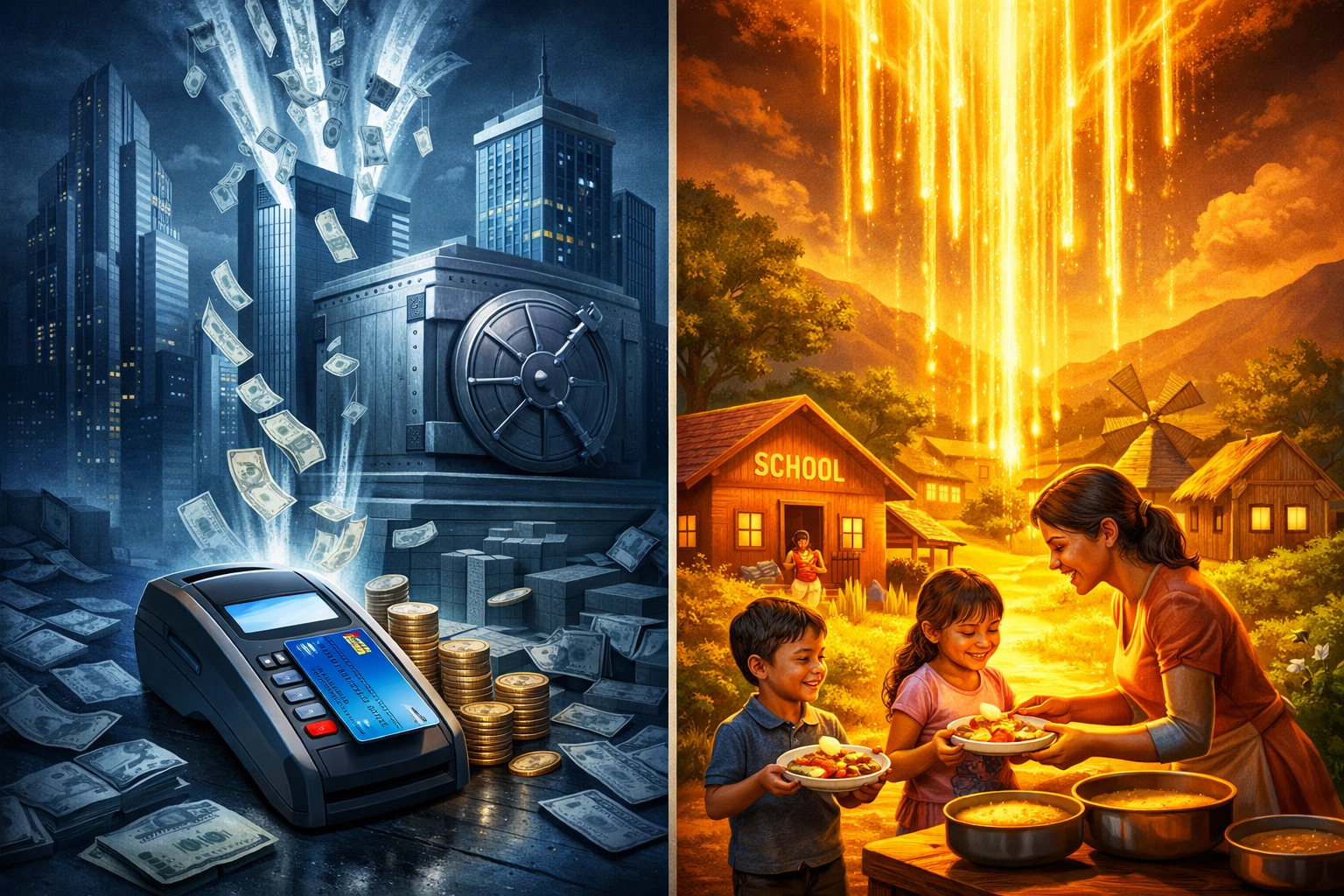 Payment processor fees: traditional banks vs Larecoin charity model