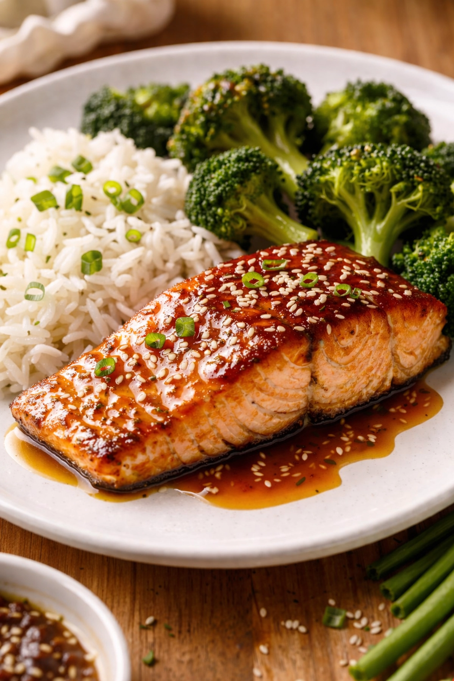 Caramelized honey glazed salmon