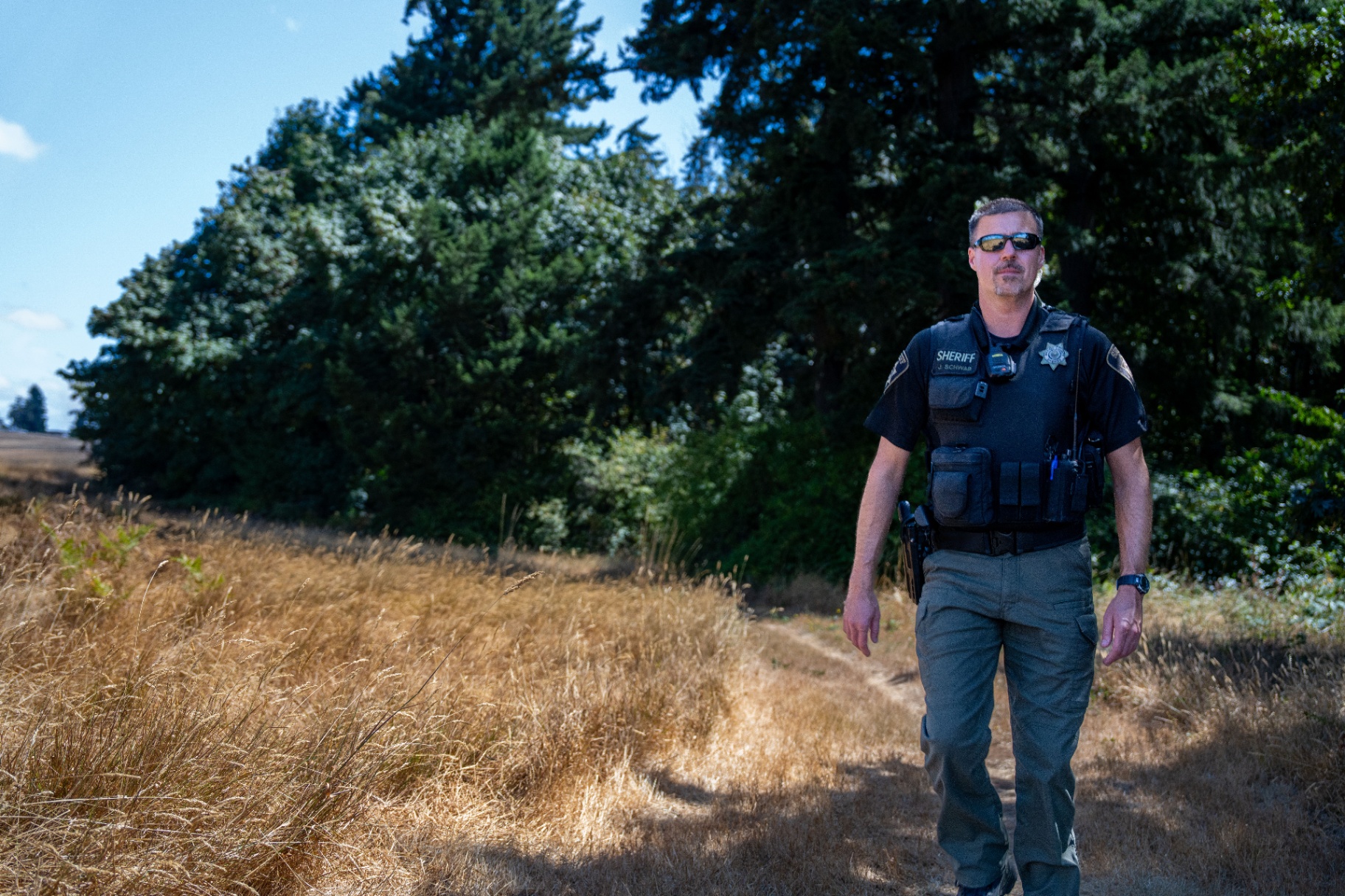 Sheriff's deputy in tactical uniform