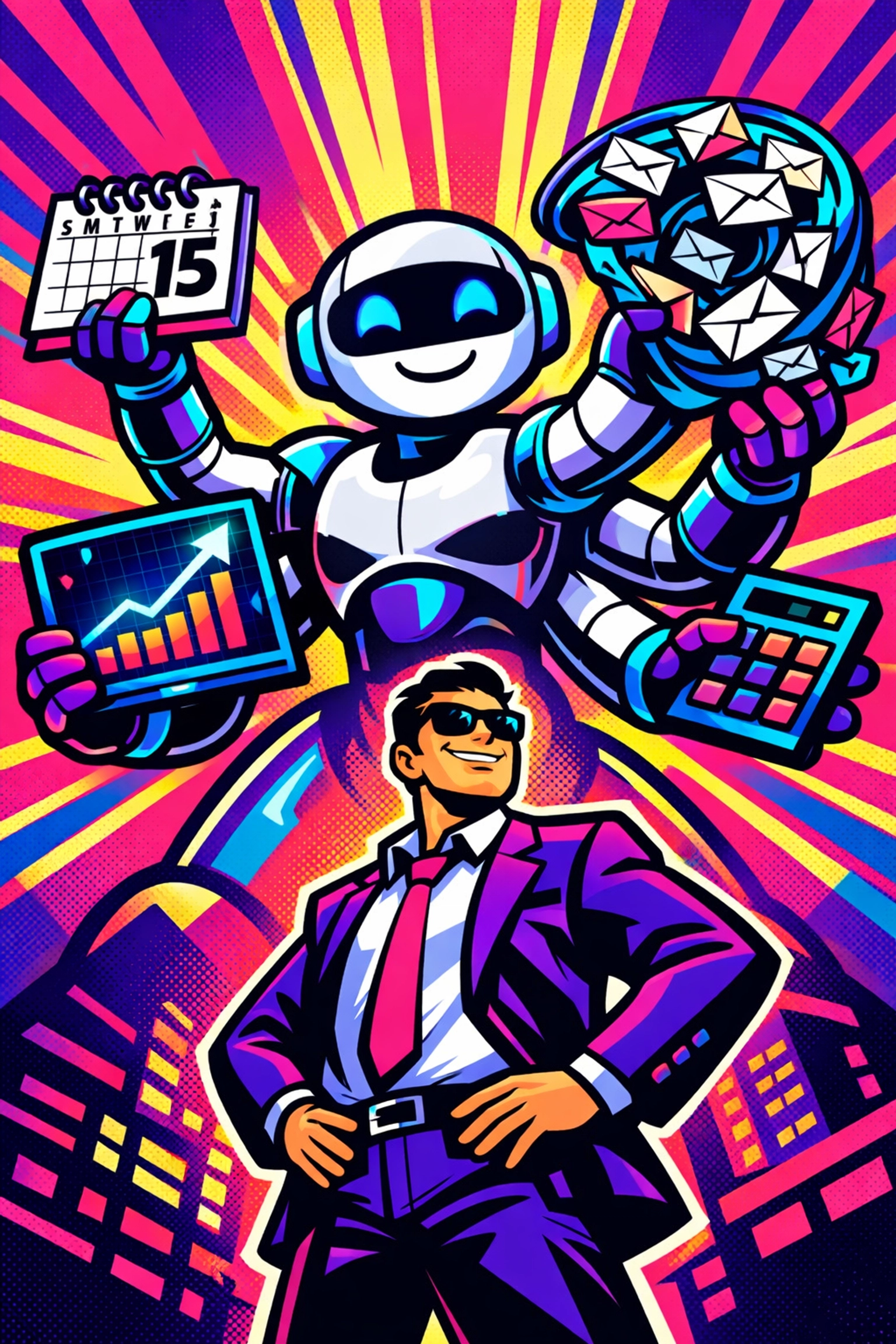 A multi-tasking ai virtual assistant for business handling emails and scheduling for a solopreneur.