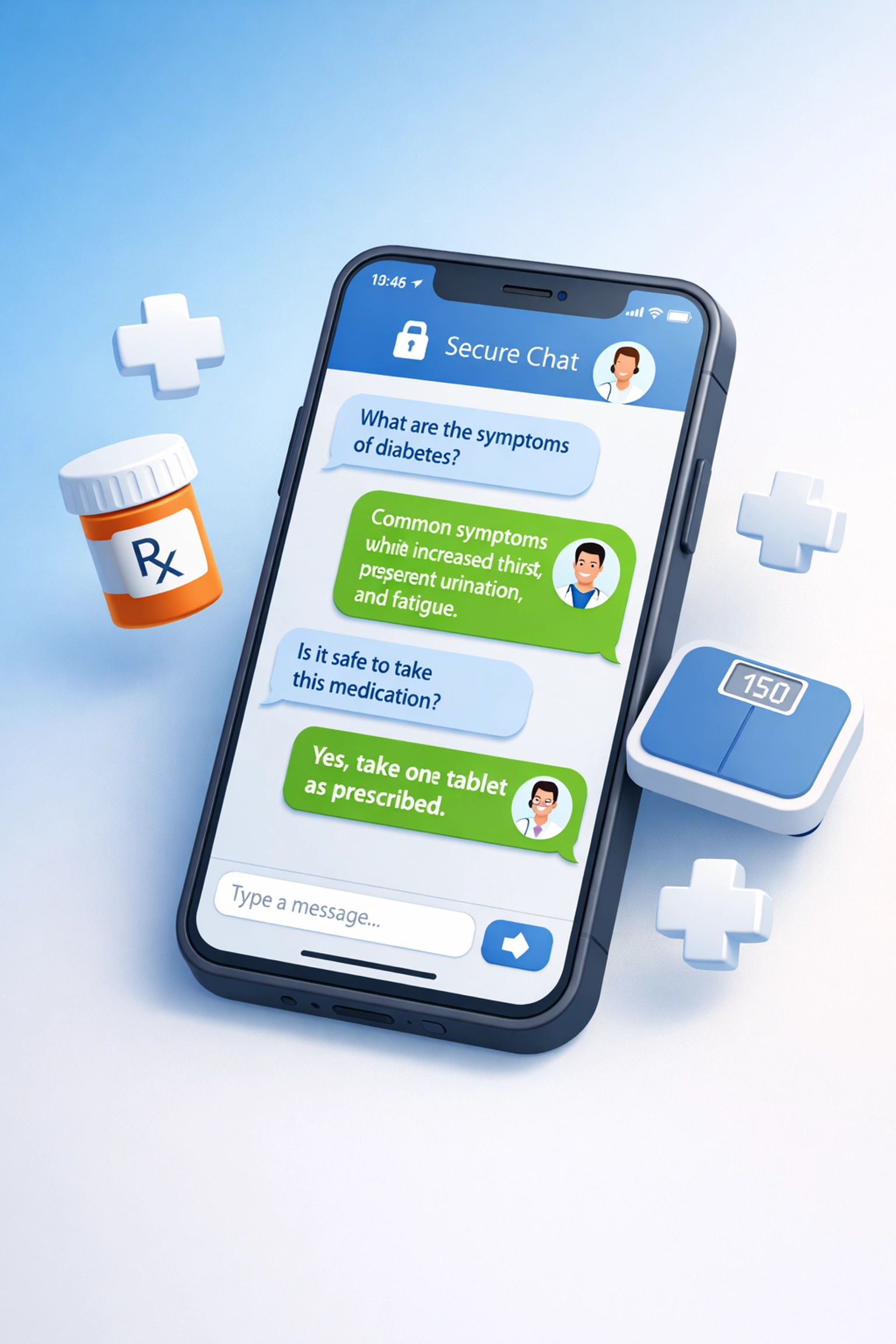 Online doctor consultation via smartphone for weight loss medication prescription
