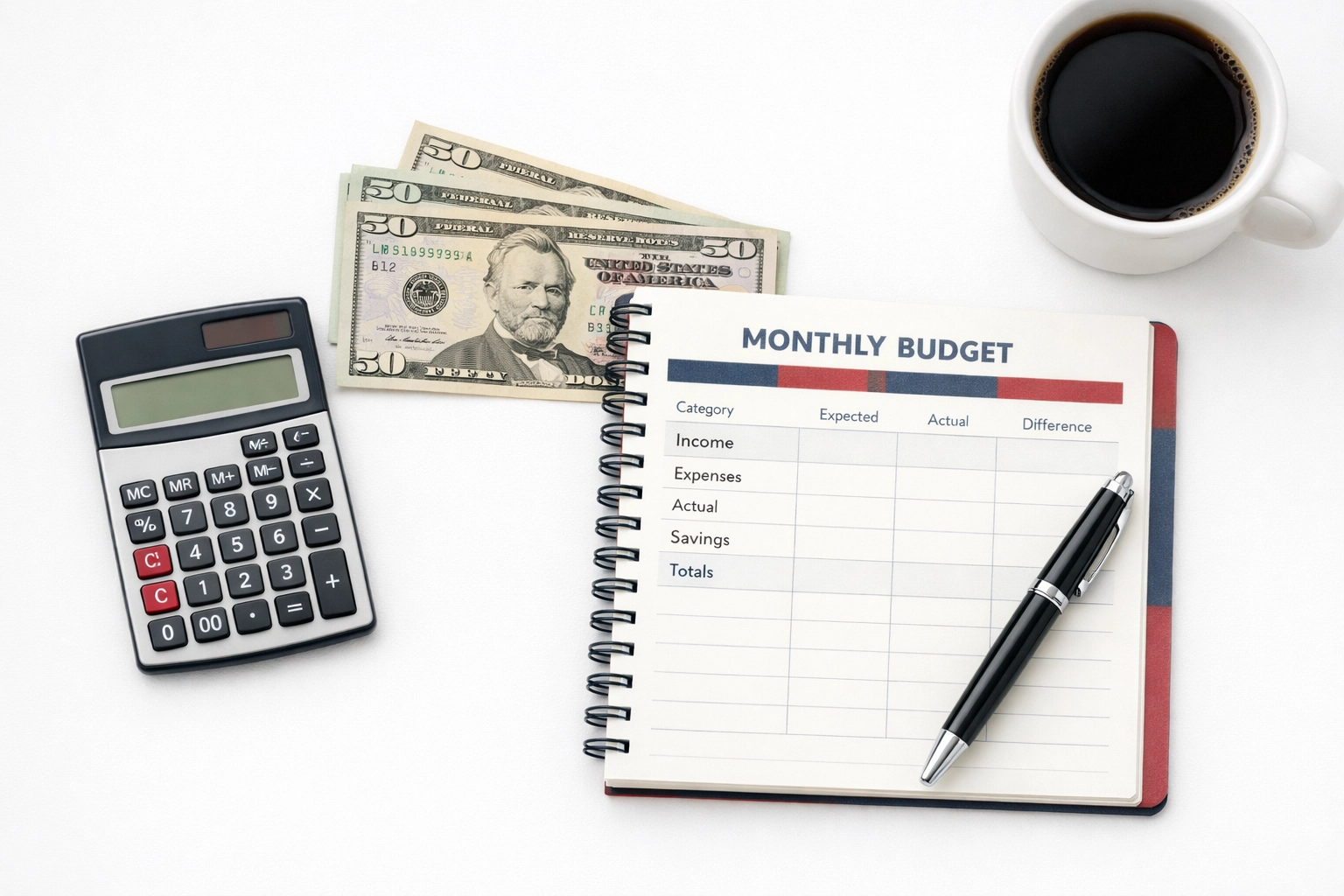 Calculator and budget planner for credit builder loan payments