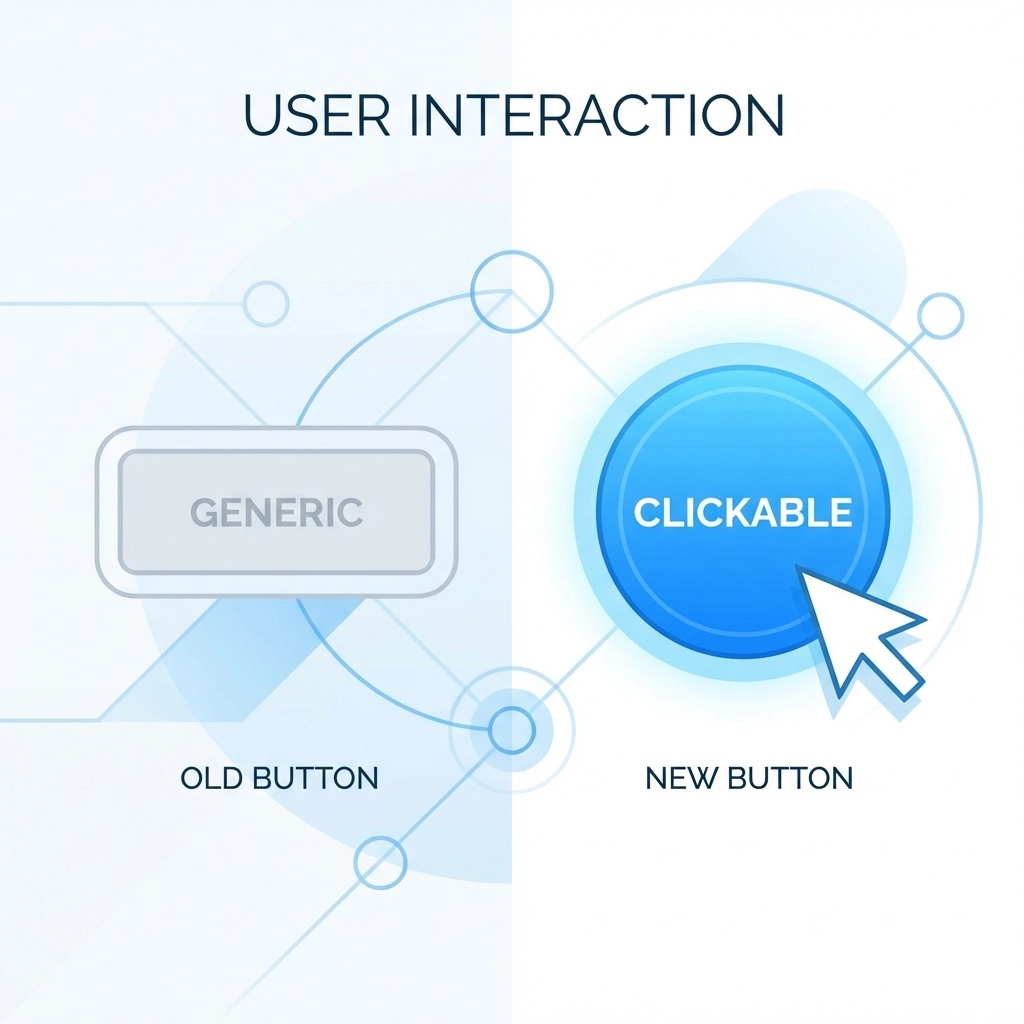 Comparison of generic and optimized call-to-action buttons highlighting the impact of strong CTA copy