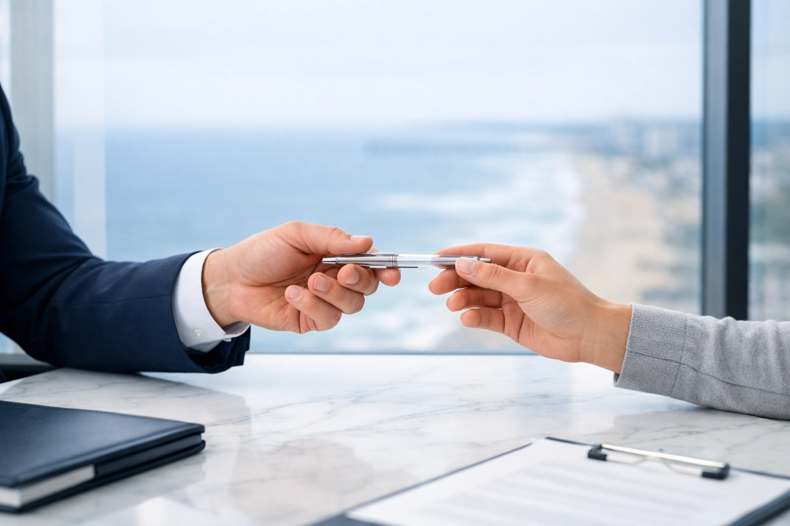 Virginia Beach divorce lawyer providing professional legal support and guidance to a client.