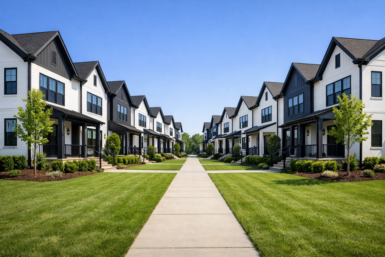 Renovated Georgia townhomes demonstrating a scaled real estate portfolio using 90% LTC financing.