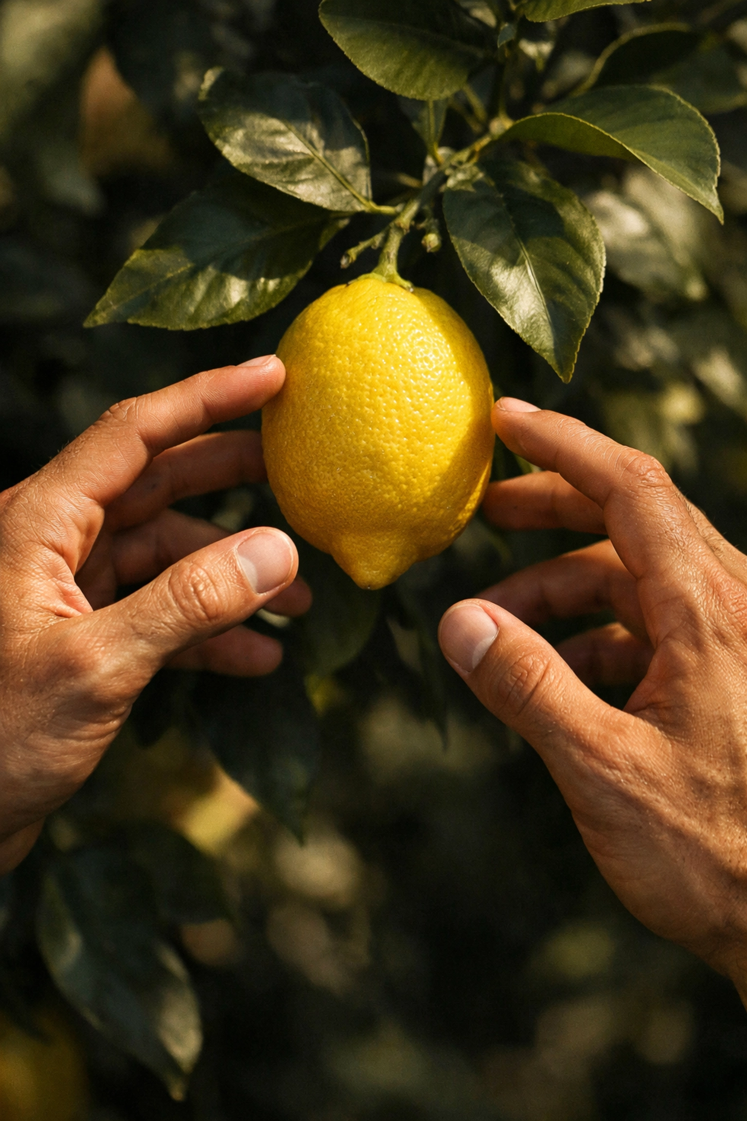 Two men's hands reach for same lemon symbolizing desire and jealousy in gay romance