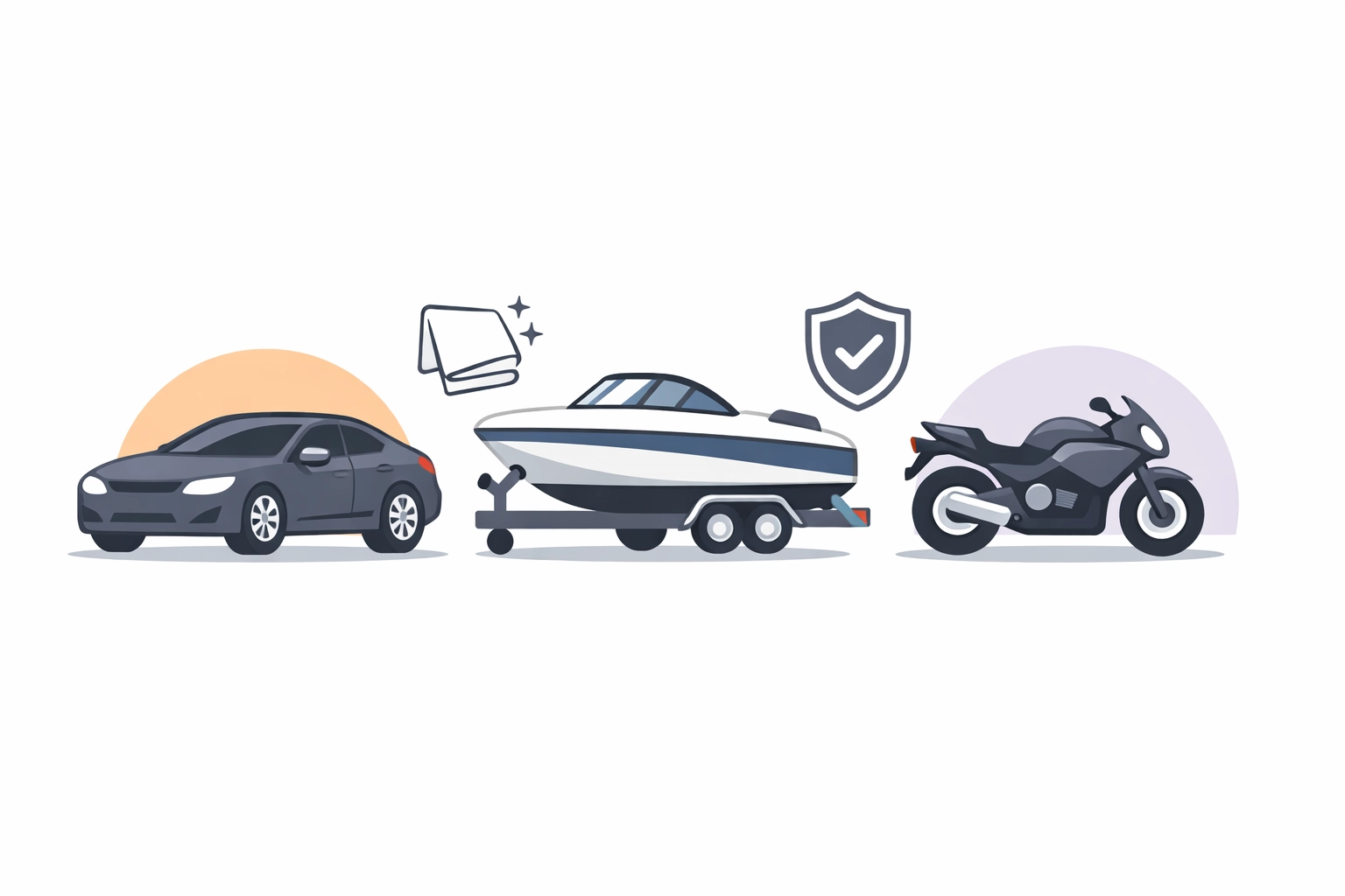 Professional car detailing in Adelaide for various vehicles including cars, boats, and motorcycles.