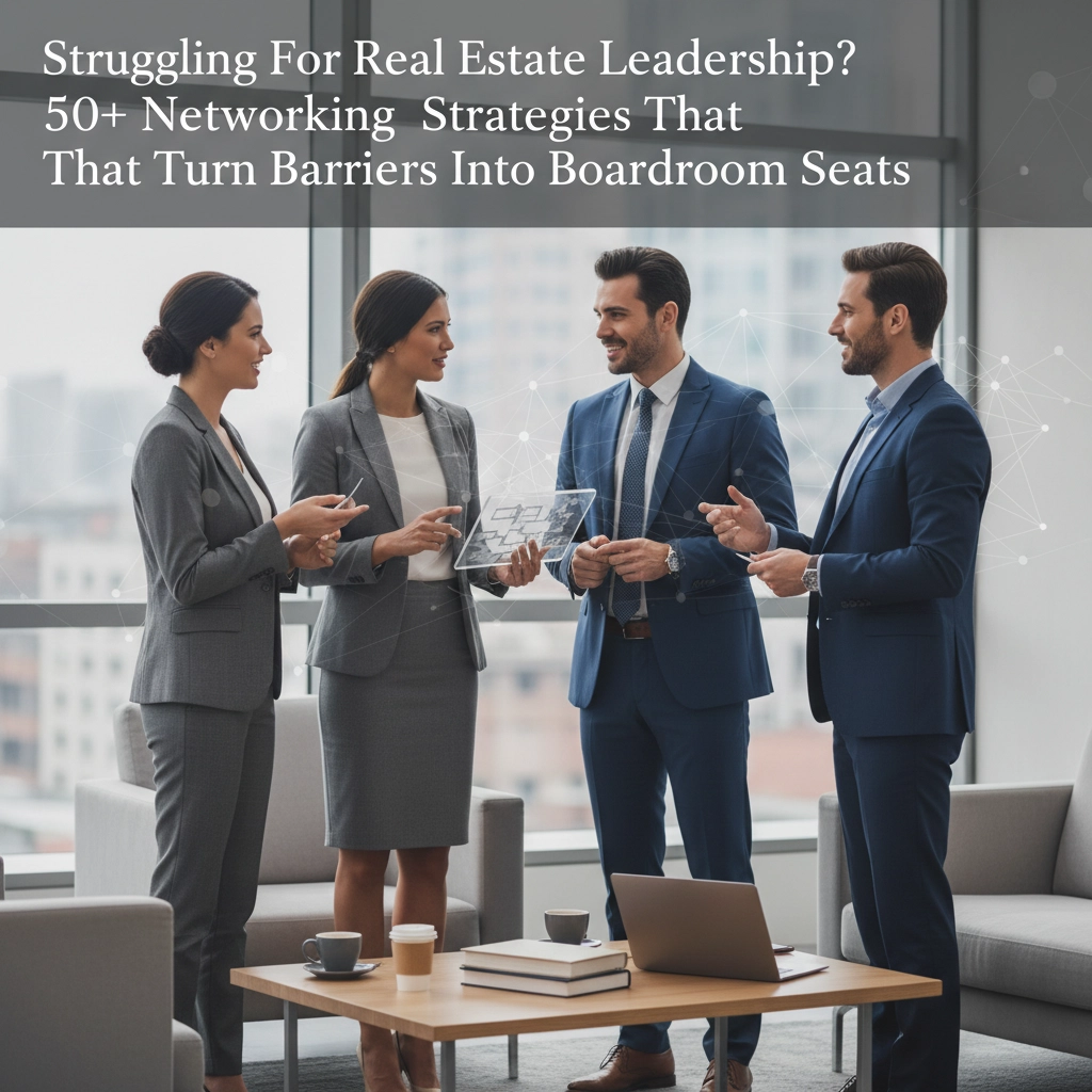 Struggling For Real Estate Leadership? 50+ Networking Strategies That Turn Barriers Into Boardroom Seats