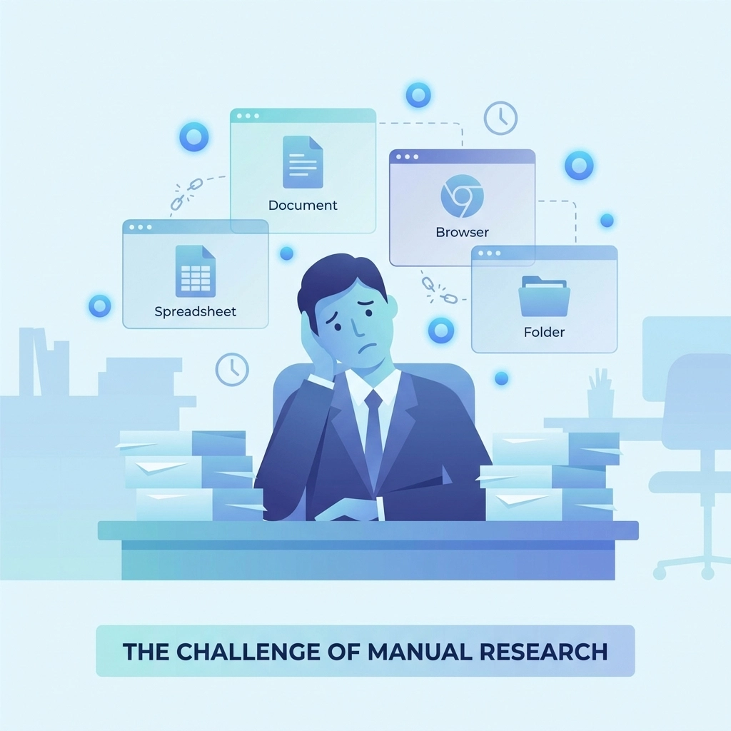 Stressed compliance officer surrounded by paperwork highlights manual supplier vetting challenges in the UK.