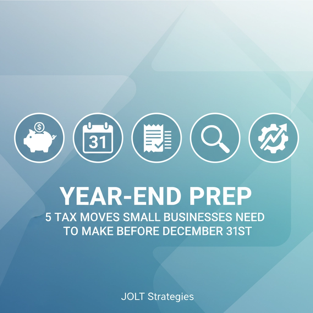 Year-End Prep: 5 Tax Moves Small Businesses Need to Make Before December 31st