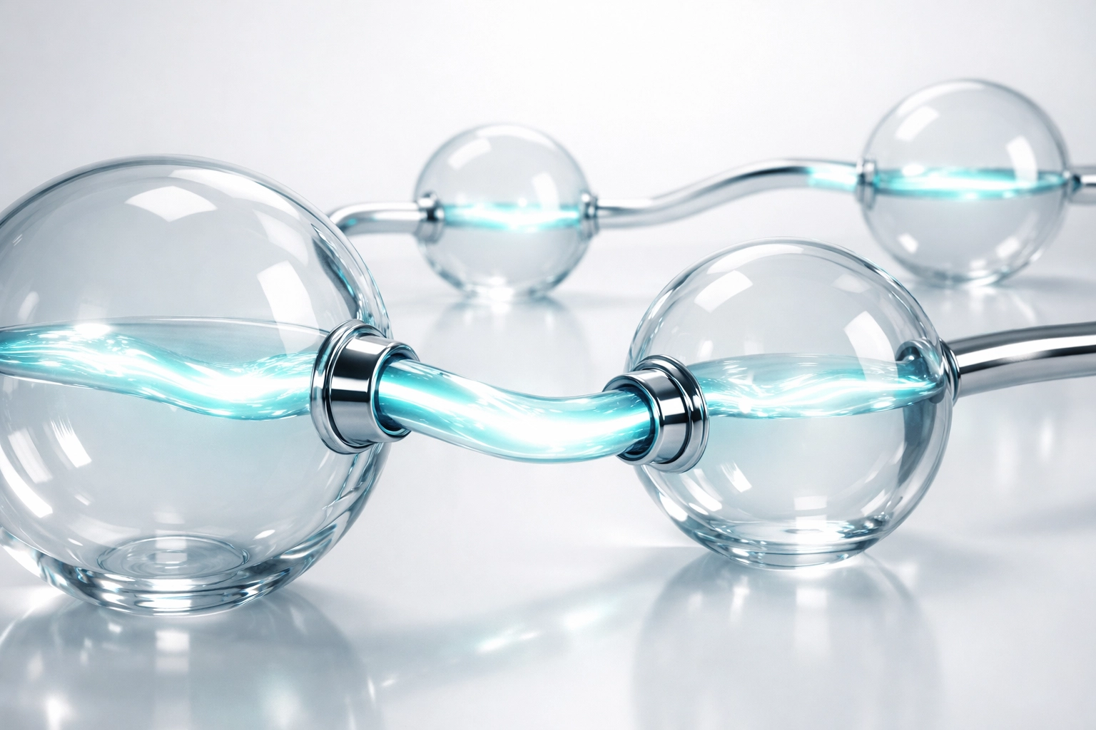 Seamless workflow automation showing efficient data movement in a hands-off business operations system.