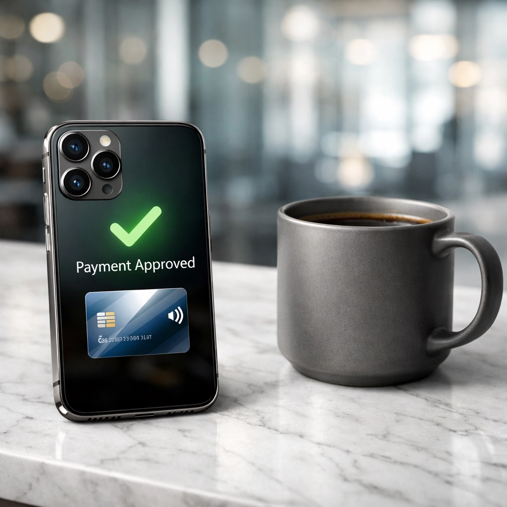 Smartphone on a desk representing automated tax billing and professional mobile practice management.