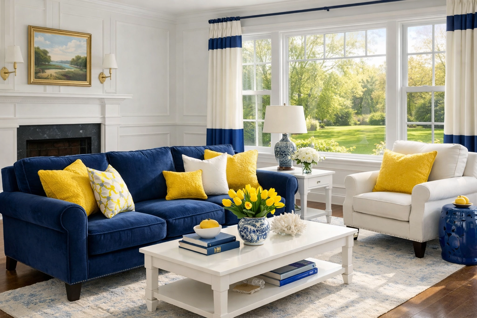 Sunlit Sudbury MA living room showing the results of a reliable weekly house cleaning Sudbury MA service.