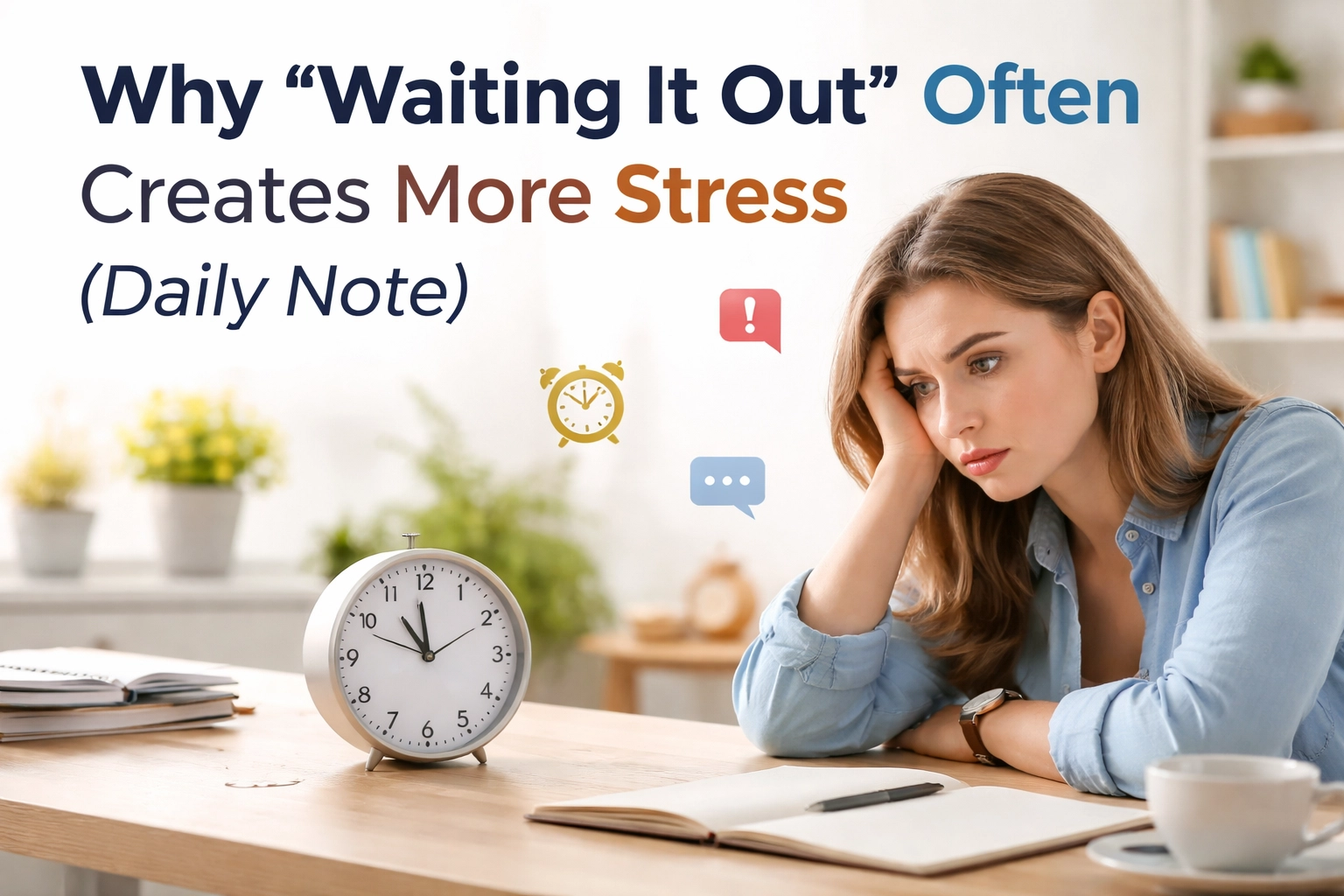 [HERO] Why "Waiting It Out" Often Creates More Stress (Daily Note)