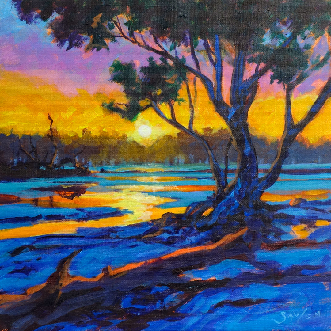 Glades Sunset Painting