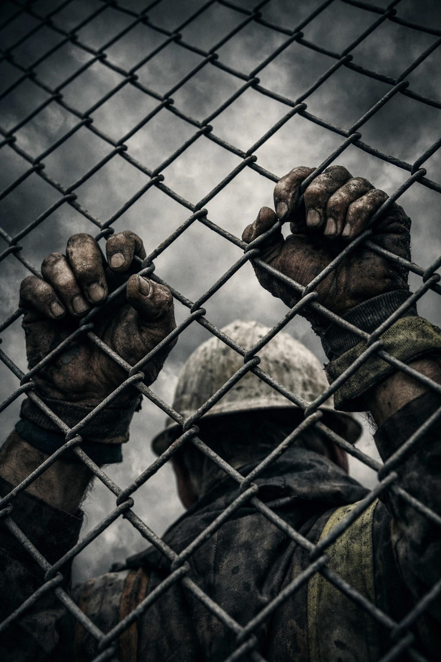 Worker hands gripping fence symbolizing psychological reactance to heavy-handed safety rules
