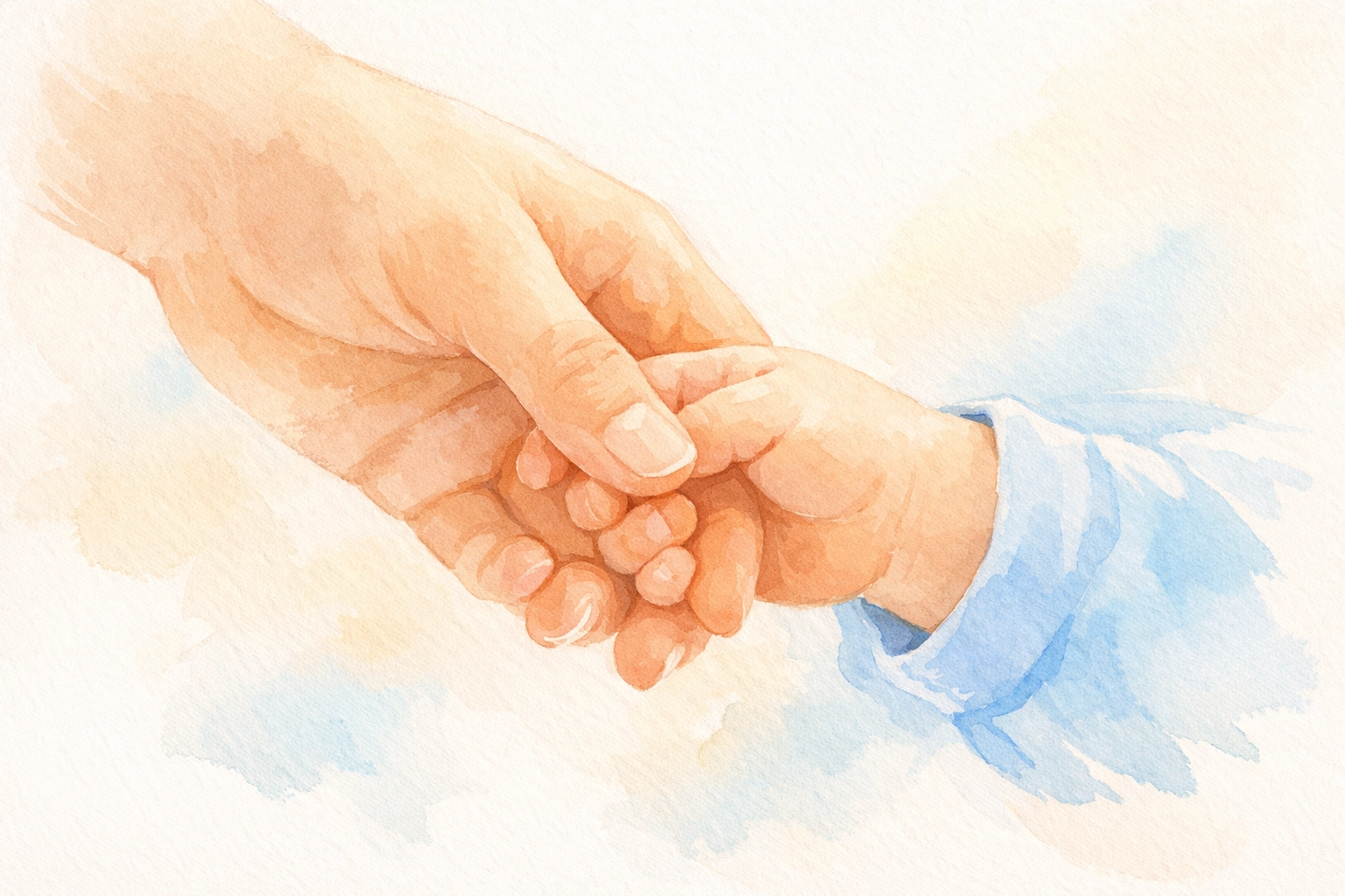 Parent holding child's hand showing connection in imperfect parenting